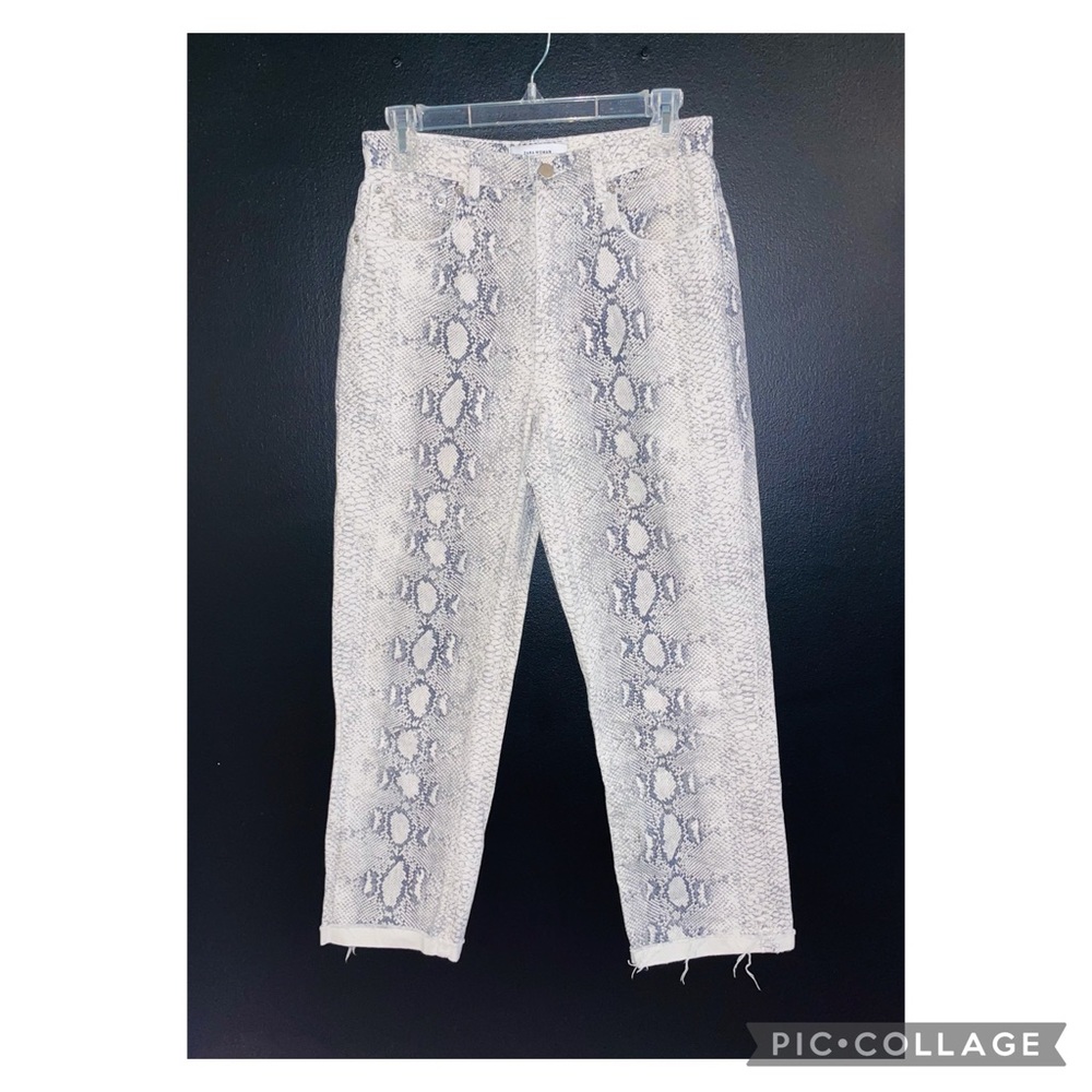 Zara Snakeskin Denim